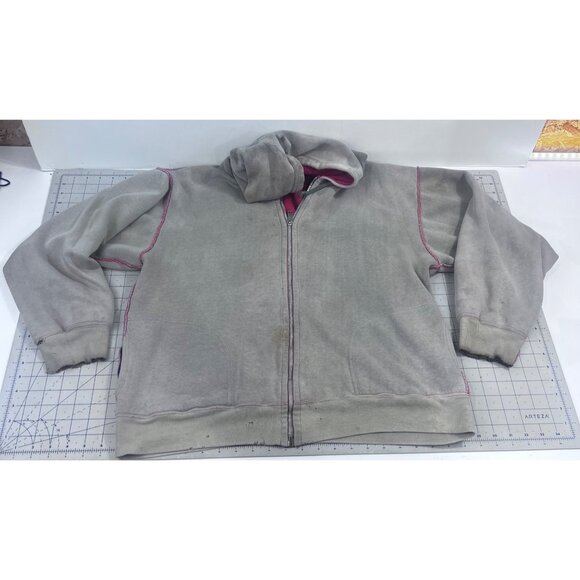 IM Sports Other - Vintage IM Sports Beige Hoodie Red Waffle Lining Men's L Chore Jacket Barn Find